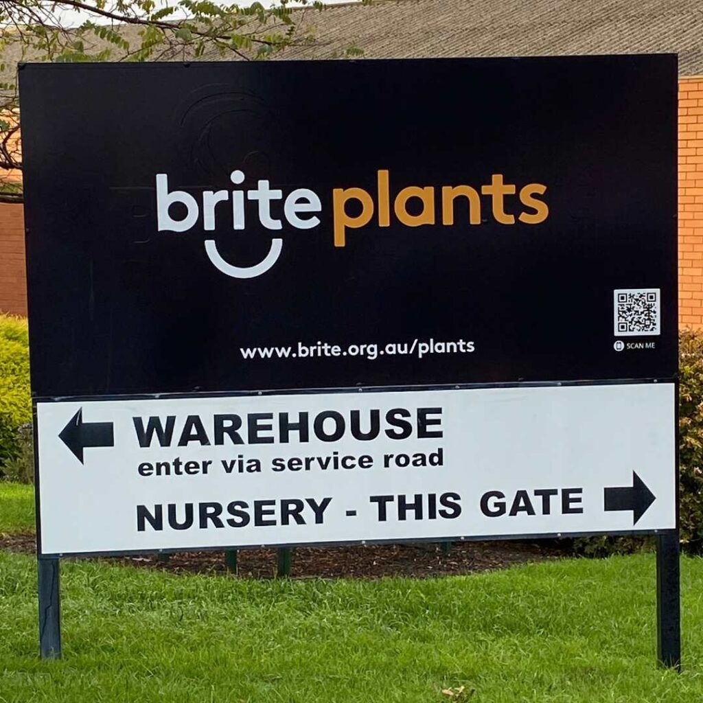 New Brite Plants sign